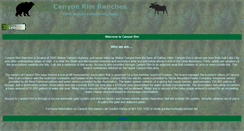 Desktop Screenshot of canyonrimranches.com