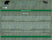 Tablet Screenshot of canyonrimranches.com